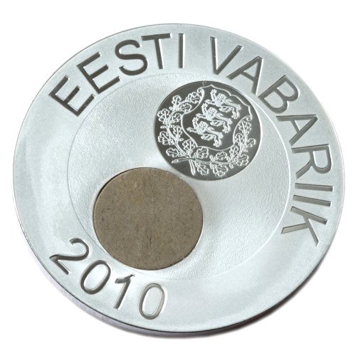 爱沙尼亚. 50 Krooni 2010 " Estonian Nature, Limestone Insert " ,999 Proof 67  (没有保留价) #1.0