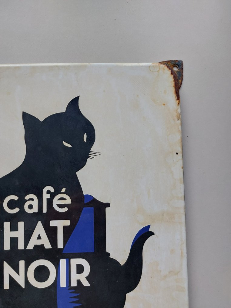 CHAT NOIR - CAFE - Emalje skilt - Stål, Emalje #2.1