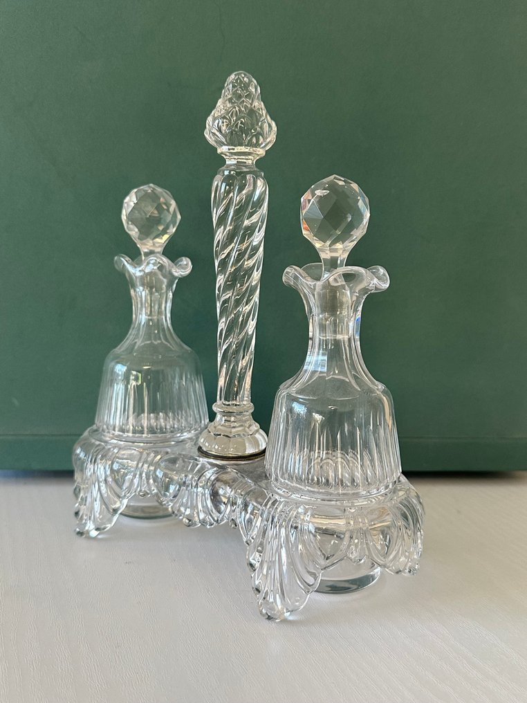 Bambou Tors model - Σετ αλατοπίπερο (3) - Μέταλλο, Κρύσταλλο - Όμορφο σετ καρυκευμάτων #3.2