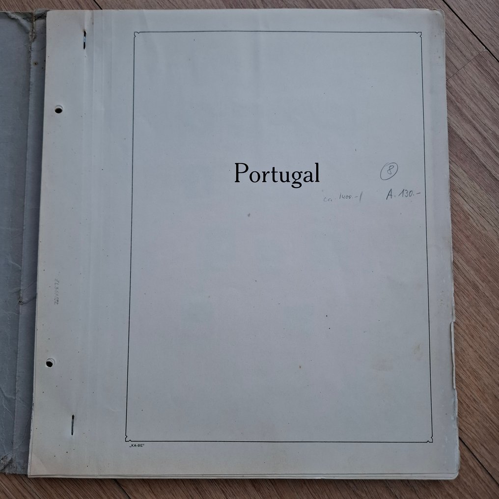 葡萄牙 1853/1956 - 收藏，二手/全新，印在旧的预印纸上。 #1.0