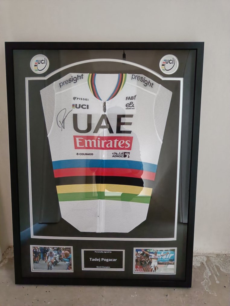 UAE Team Emirates - Παγκόσμιο Πρωτάθλημα Ποδηλασίας - Tadej Pogacar - Μπλούζα ποδηλασίας #1.0