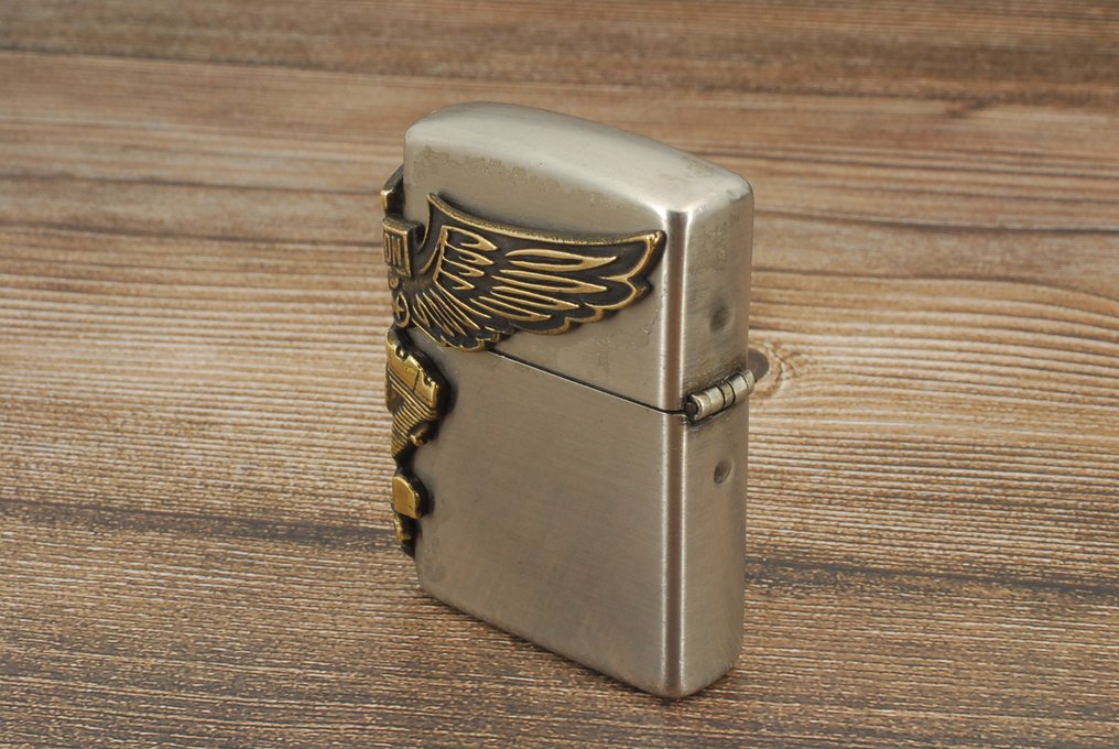 Zippo - Harley-Davidson “Born to Ride” Emblem Model Oil Lighter - Αναπτήρας τσέπης - Μεταλλική θήκη με φινίρισμα από γυαλισμένο χρώμιο. #4.3
