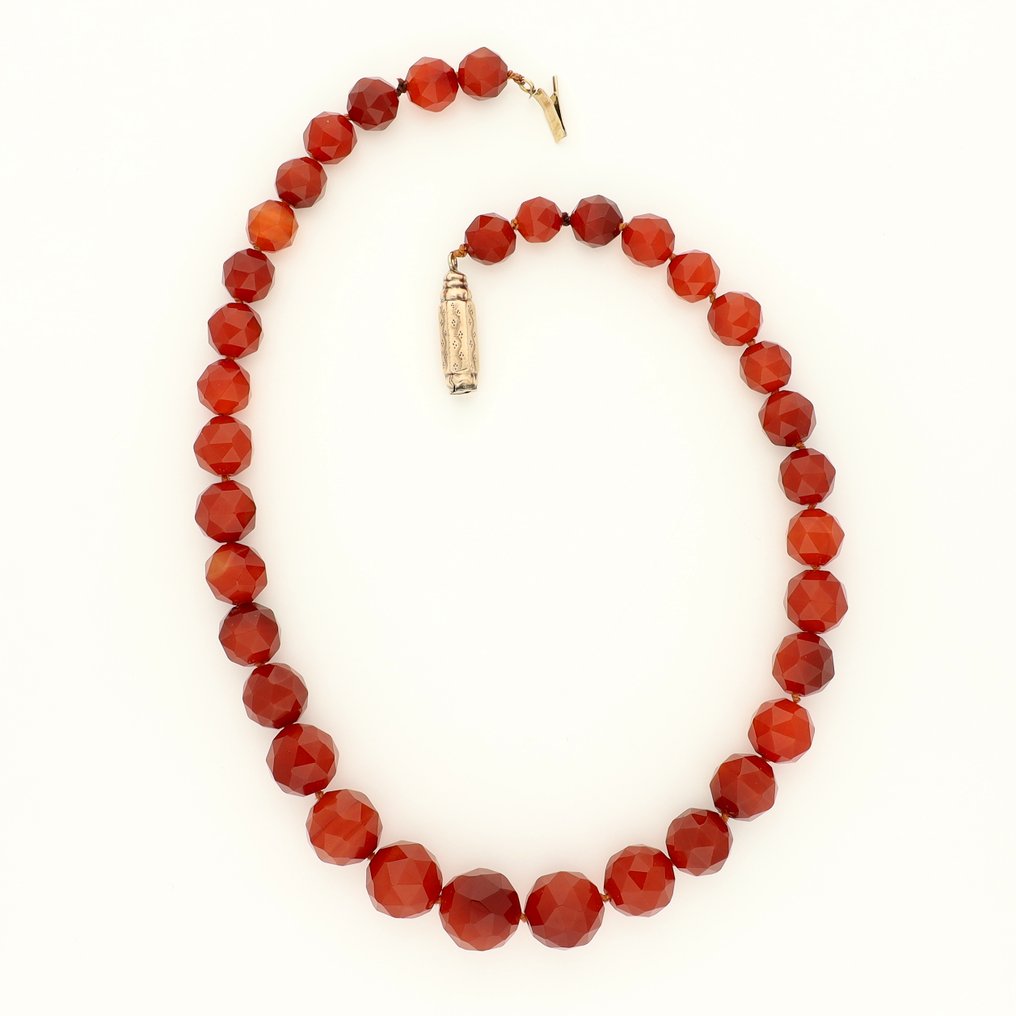 Kaulakoru - 14 kt. Keltakulta - Carneool #1.0