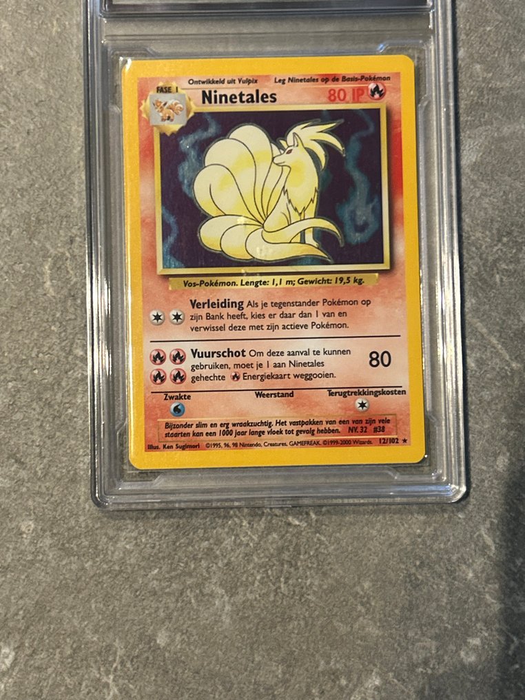 Pokémon - 1 Graded card - Ninetales 12 - GG 8 - WOTC - Υπογεγραμμένη κάρτα, επαληθευμένη και βαθμολογημένη #1.0