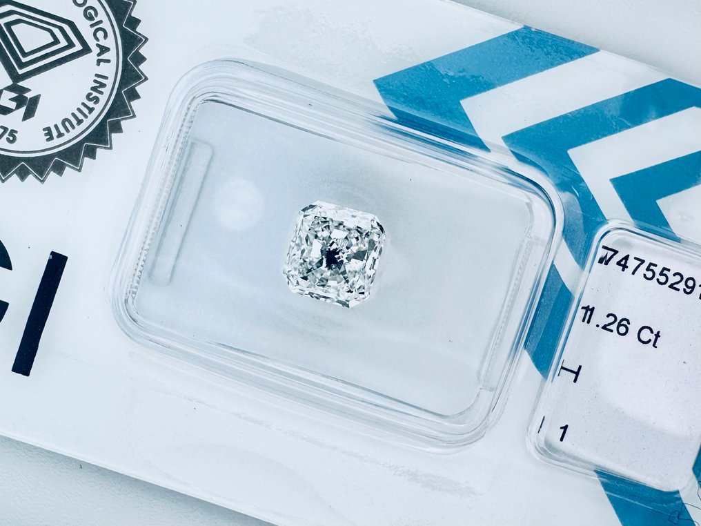 1 pcs 钻石  (天然)  - 1.26 ct - 雷地恩型 - H - I1 内含一级 - 国际宝石研究院（IGI） - （自然） #3.2