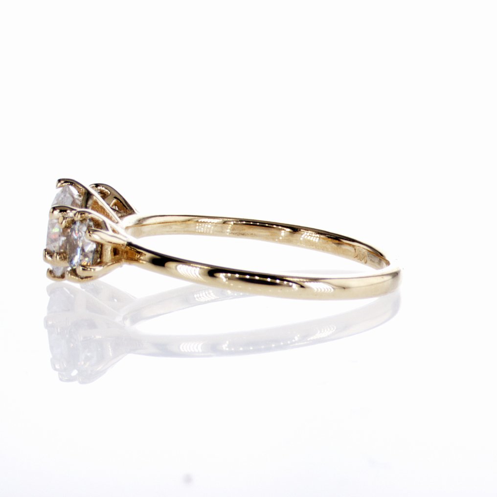 χωρίς τιμή ασφαλείας - Δαχτυλίδι αρραβώνων - 14 καράτια Κίτρινο χρυσό -  1.17ct. tw. Διαμάντι (Φυσικό) - Διαμάντι #2.1