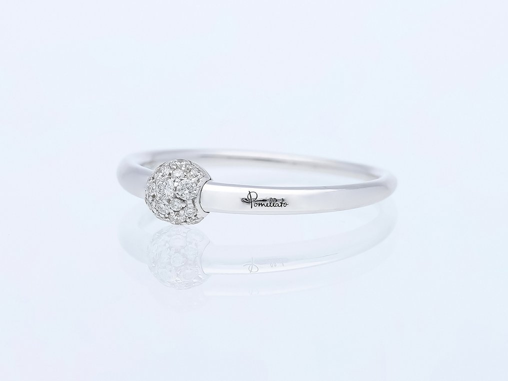 Pomellato - Δαχτυλίδι - Mama Non Mama - 18 καράτια Λευκός χρυσός Διαμάντι (Φυσικό)  - Πρωτότυπο πιστοποιητικό #1.0