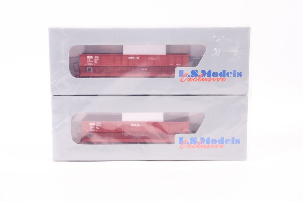 LS Models H0 - 30044 - Σετ τρένου μοντελισμού μεταφοράς εμπορευμάτων (1) - Σετ 2 αυτοαποσβεστήρων 'Unimetal' - SNCF #1.0