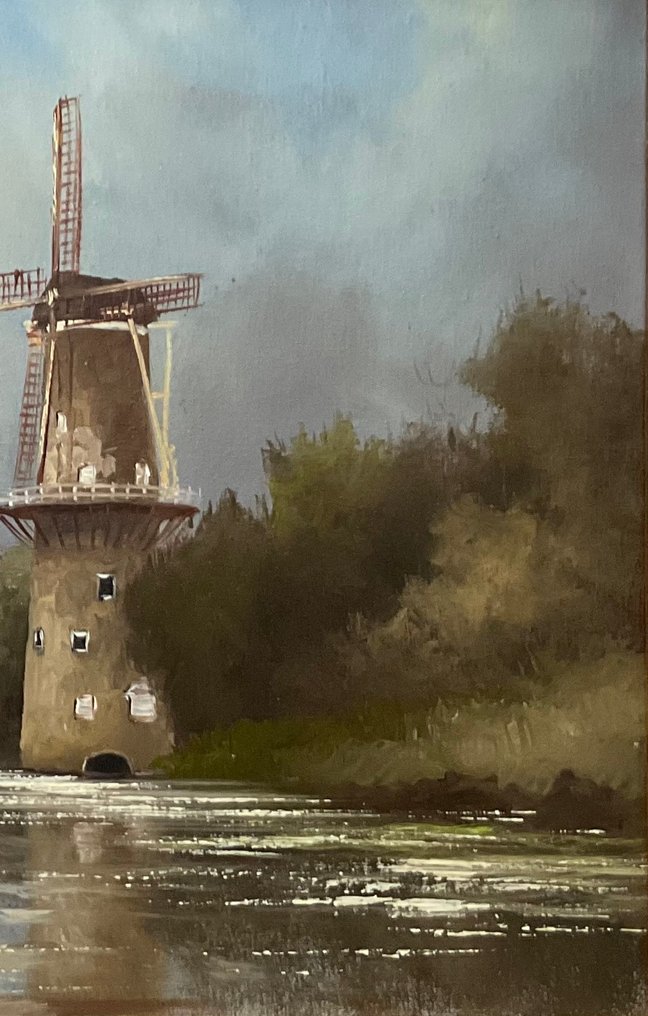 J. van Holst? (XX) - Bootje langs de molen #2.1