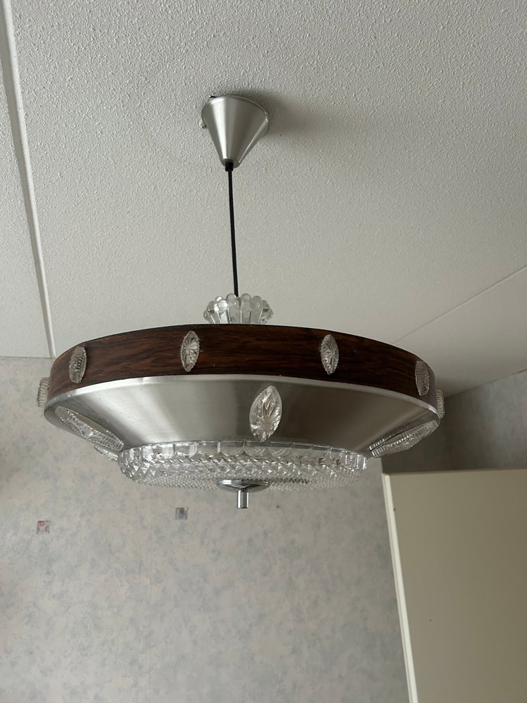 掛燈 - 玻璃, 鋁, 木 - 复古怀旧灯 #1.0