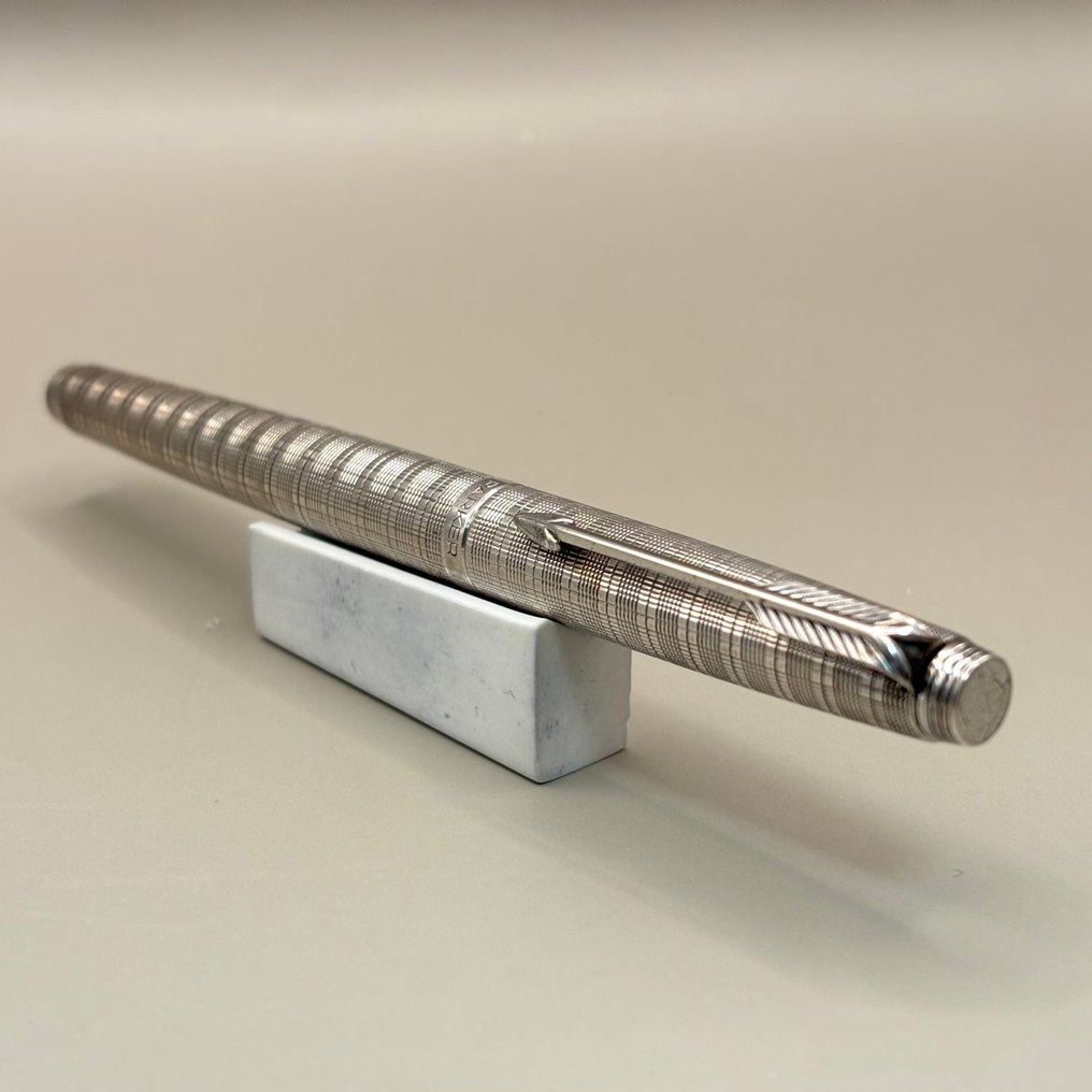 派克 - 75 (silver-plated, 30 micron) - 14K gold nib (M) - 钢笔 #1.0