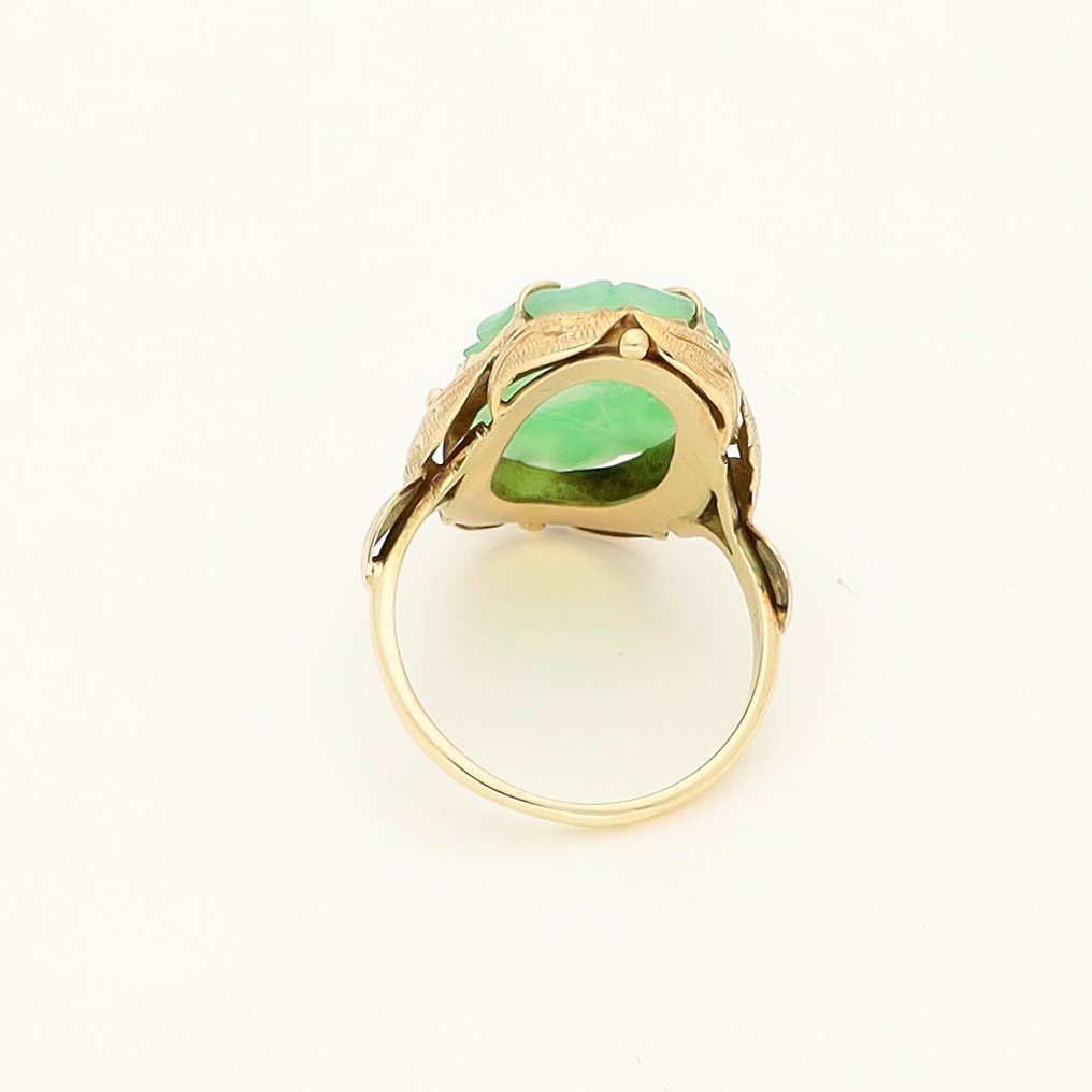 Anel - 14 K Ouro amarelo Jade #3.2