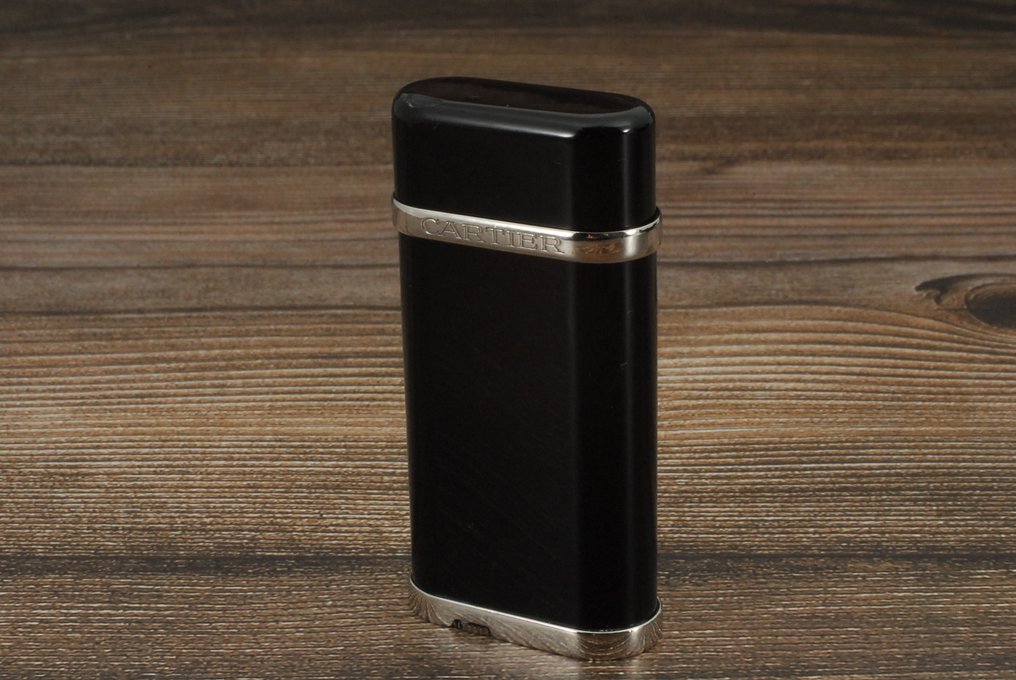 Cartier - Godron Gas Lighter - Αναπτήρας τσέπης - Μαύρο βερνικωμένο #3.2