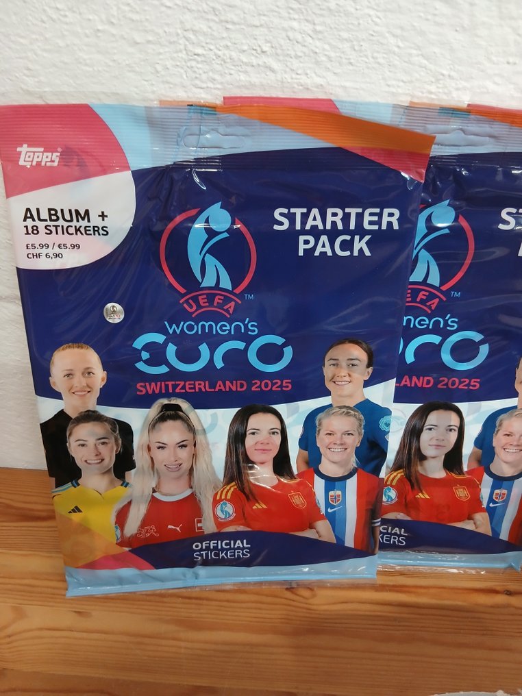 Topps Women's Euro 2025 - 3 Starterpack + 350 Sealed Pack - Parfait (P) #1.0