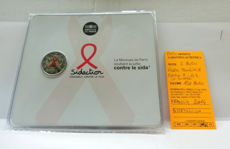 Γαλλία. 2 Euro 2014 "Sidaction"  (χωρίς τιμή ασφαλείας) #1.0