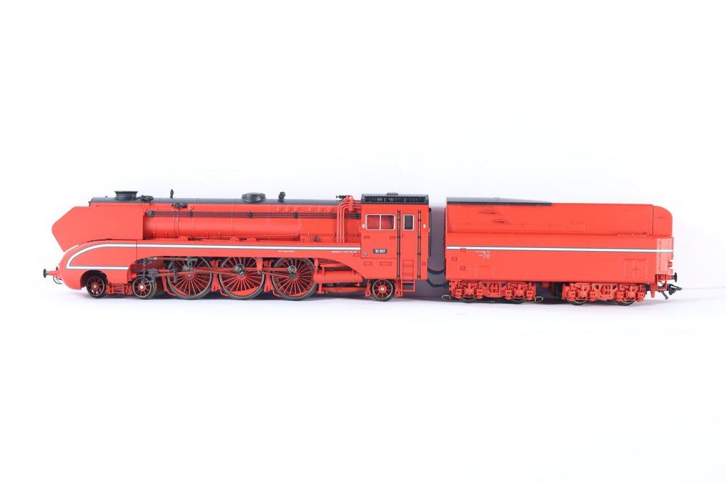 Märklin H0 - 37082 - Ατμομηχανή με όχημα μεταφοράς (1) - BR10 001 - DB #3.2