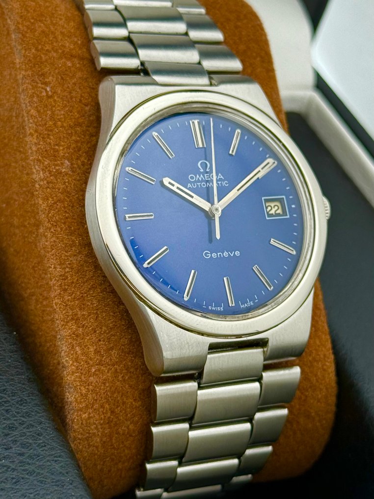 Omega - χωρίς τιμή ασφαλείας - Automatic Geneve Blue Dial Cal.1012 - 166.0173 - Άνδρες - 1975 #2.1