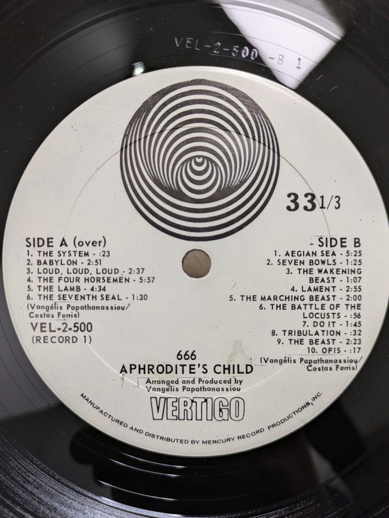 Aphrodite's Child - 666 (1st US Pressing (Prog, Psych) - 2xLP Album (double album) - 1st Pressing - 1972 #3.2