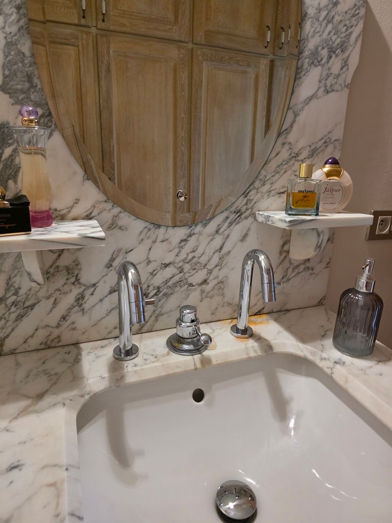 Art Deco Lavabo - Marmor - Marmoreret vask #1.0