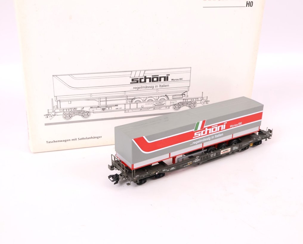 Märklin H0轨 - 47444 - 模型火车货运车厢 (1) - "Schoni" Hupac 车 - SBB CFF, Hupac #1.0