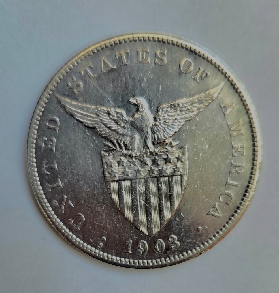 菲律賓. 1 Peso 1903  (沒有保留價) #2.1