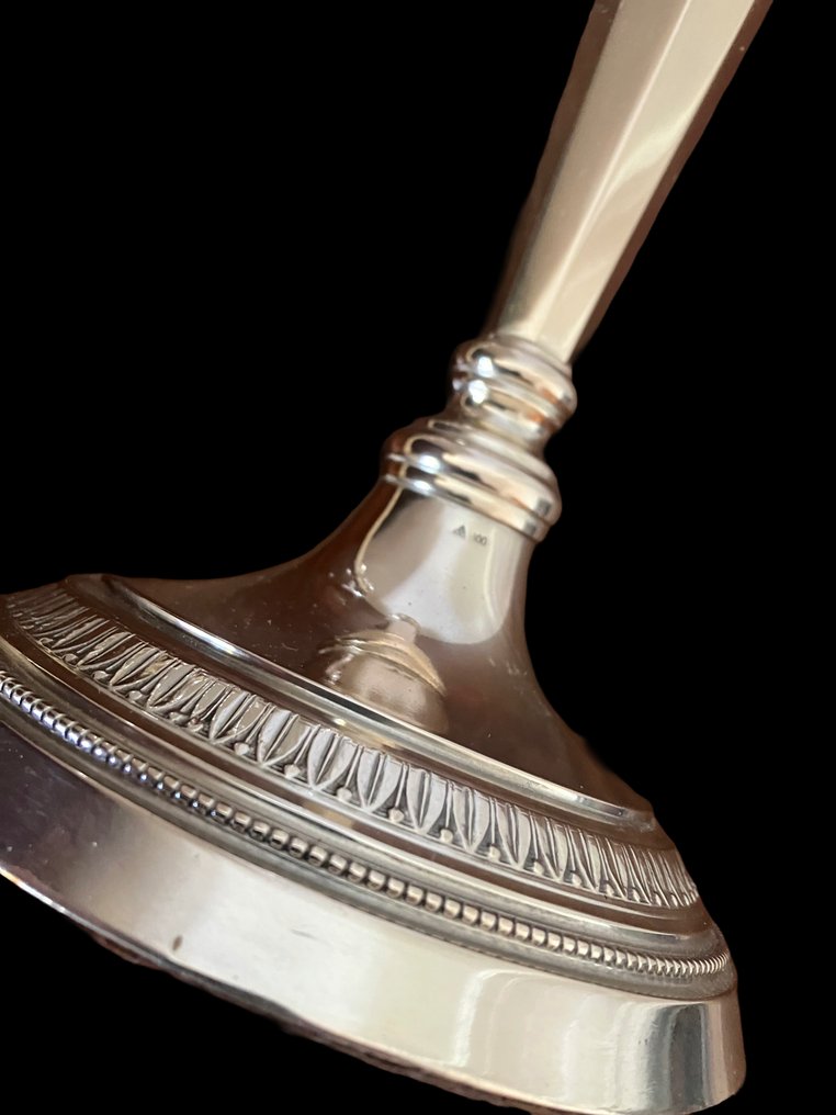 Kerzenhalter (2) - .800 Silber - Paar großer Kerzen #1.0