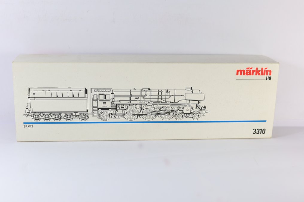 Märklin H0 - 3310 - Ατμομηχανή με όχημα μεταφοράς (1) - BR012 063-4 - DB #1.0