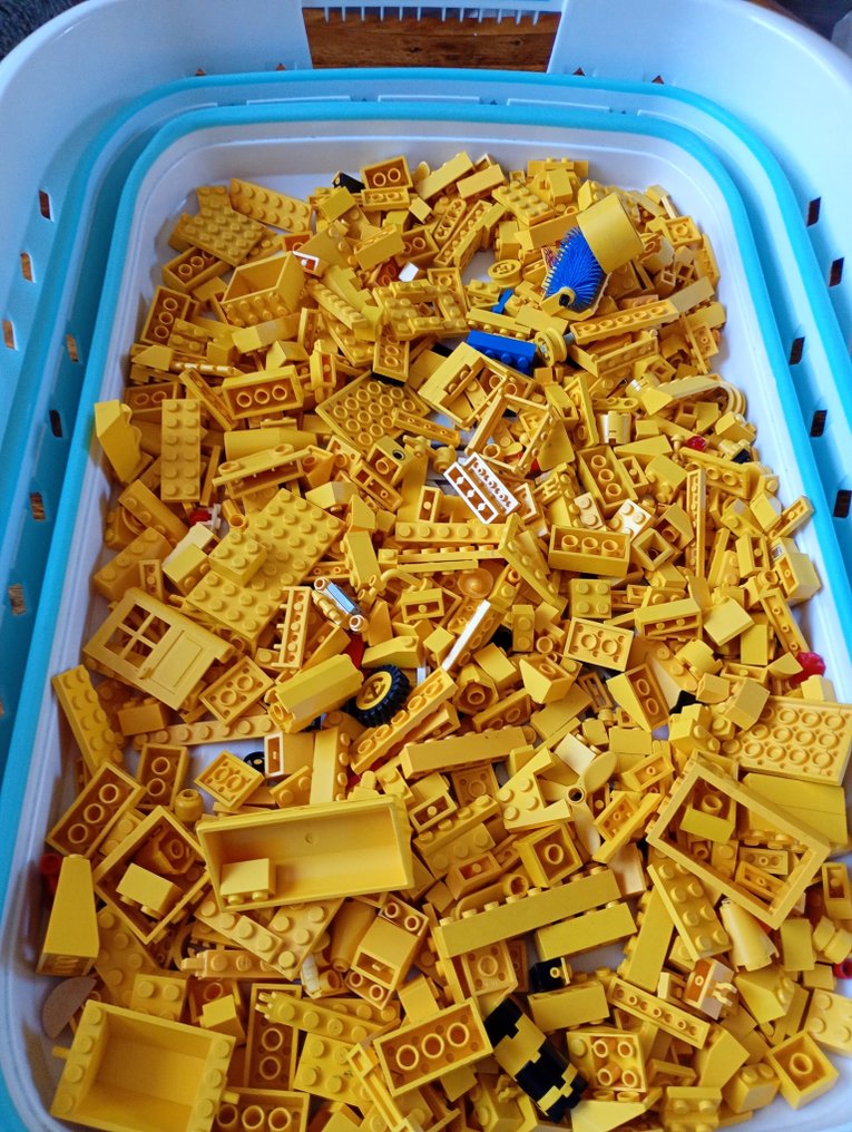 Lego Mursten - Lego 1884 gram rood geel onderdelen mix #4.3