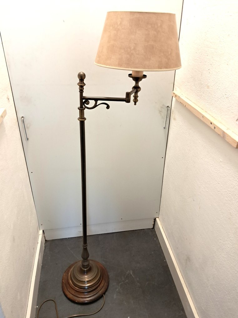 落地灯 - 铜, 木 - 142 厘米 7.5 公斤 #1.0