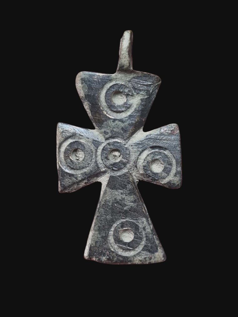 Μεσαιωνική, εποχή σταυροφόρων Μπρούντζος, Οι 5 κορυφαίοι τραυματισμοί του Χριστού στον Σταυρό. Κρεμαστό κόσμημα  (χωρίς τιμή ασφαλείας) #1.0