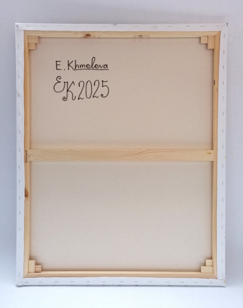 Elena Khmeleva - Green-eyed lady in a hat. Large #4.3