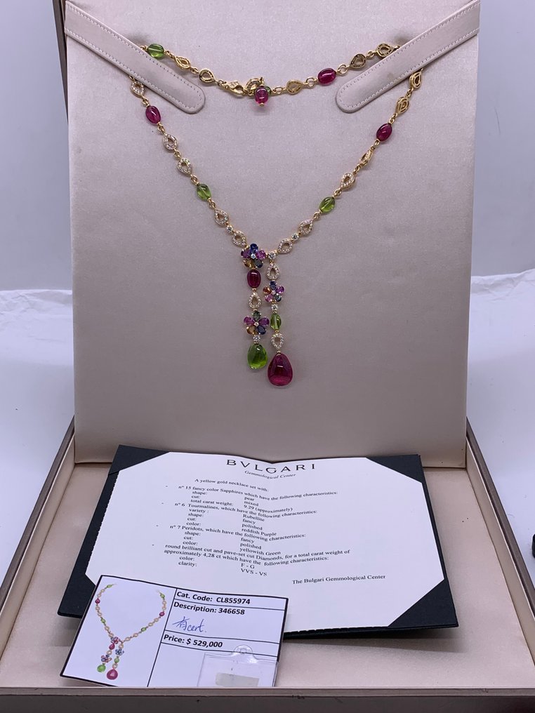 Bvlgari - 頸鏈 - Other - 18 克拉 黃金 混合寶石 - 鉆石 #3.2