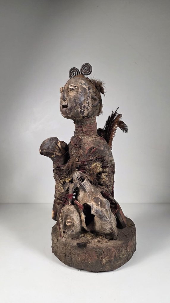 木制、骨制、Vaudour 瓶的护身符 - 多哥  (没有保留价) #4.3