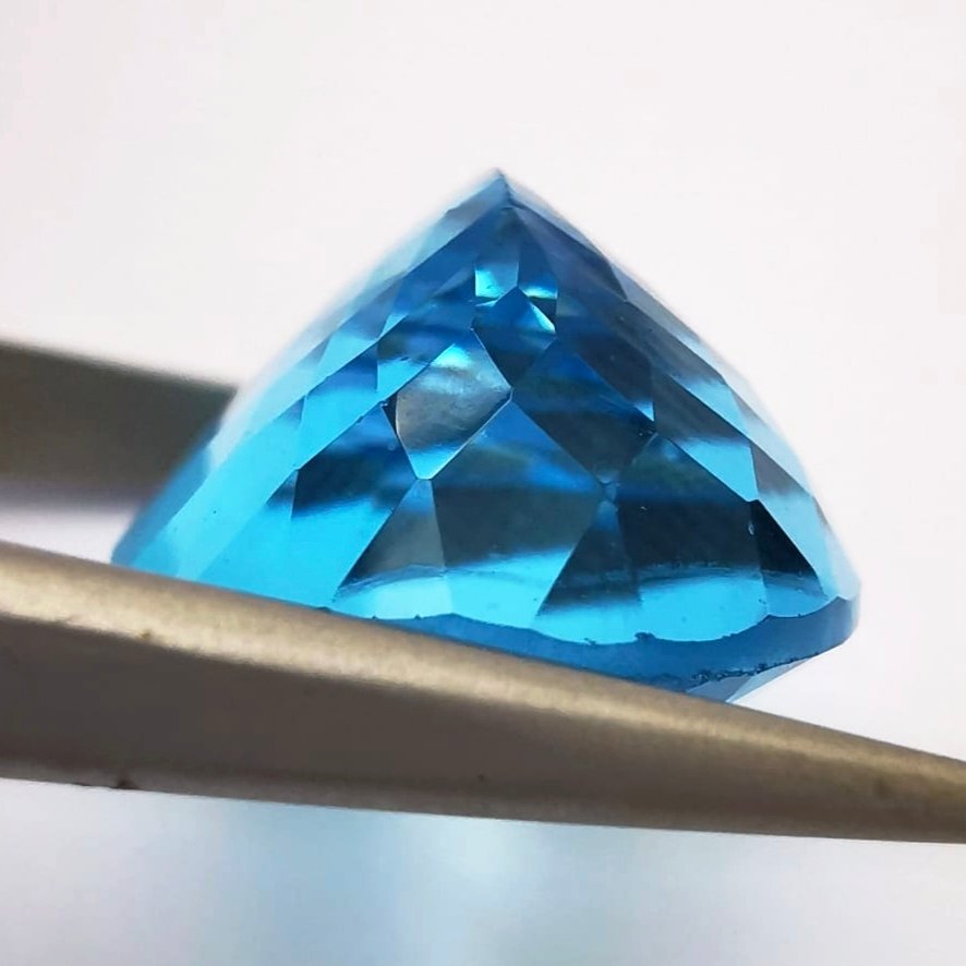 Sin precio de reserva Topacio - 39.22 ct - Antwerp Laboratory for Gemstone Testing (ALGT) - Topacio azul intenso #3.2