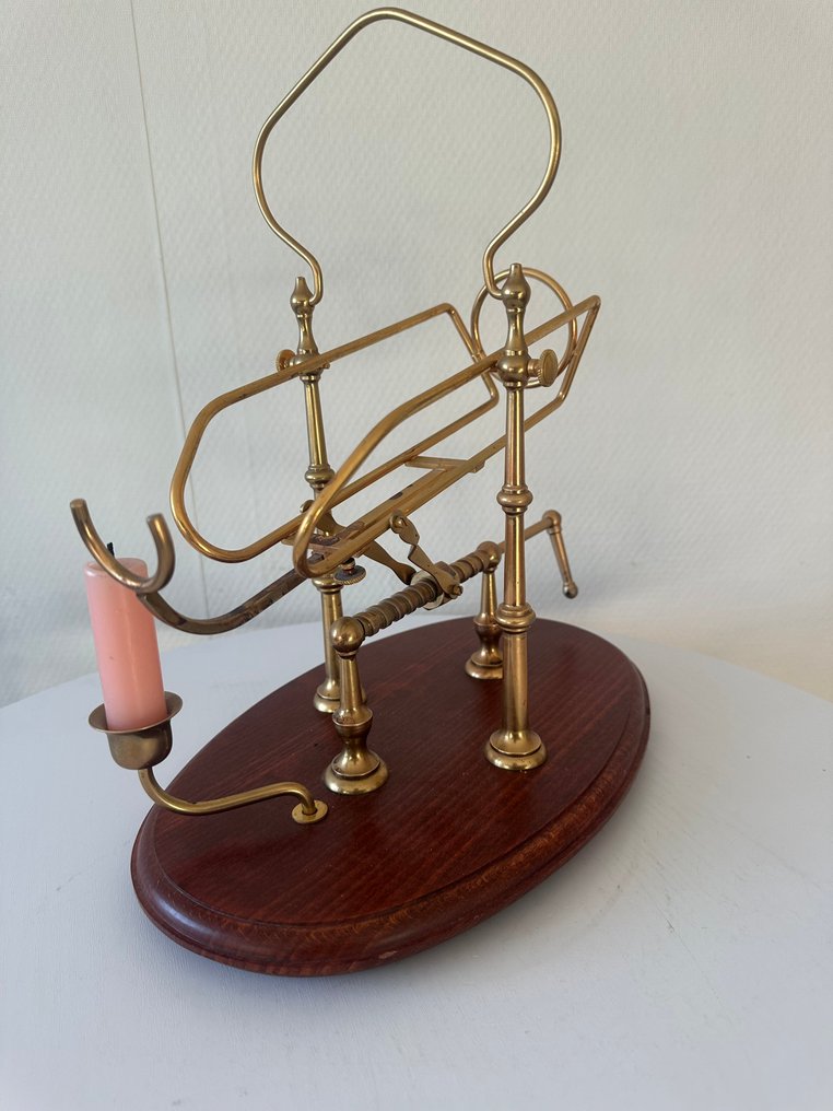 醒酒器 - 机械干邑暖瓶/倒酒器 - 木, 黃銅 - 葡萄酒醒酒托架 #3.2