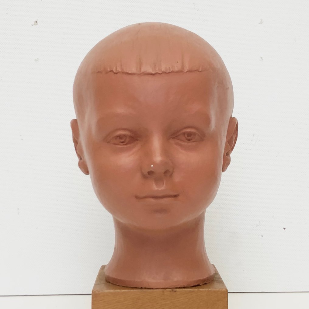 J. Van Laeke - Προτομή, Buste jongen - 32 cm - Πήλινο #2.1