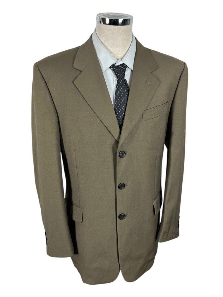 FENDI Classic 100% Wool Blazer Coat Premium Winter Collection Tg. 52 IT - Slim Fit - NO RP - Blazer #1.0