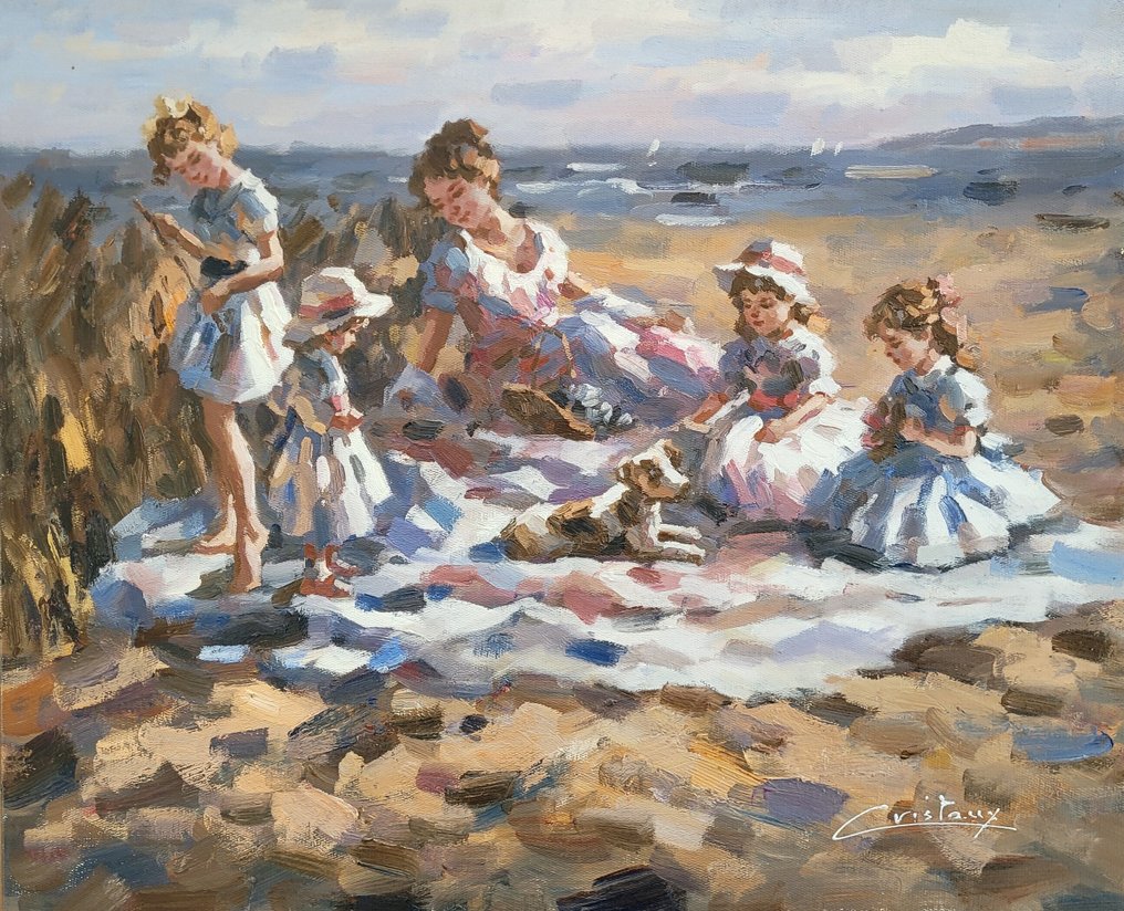 Francis Cristaux (1950) - Dimanche à la mer #1.0