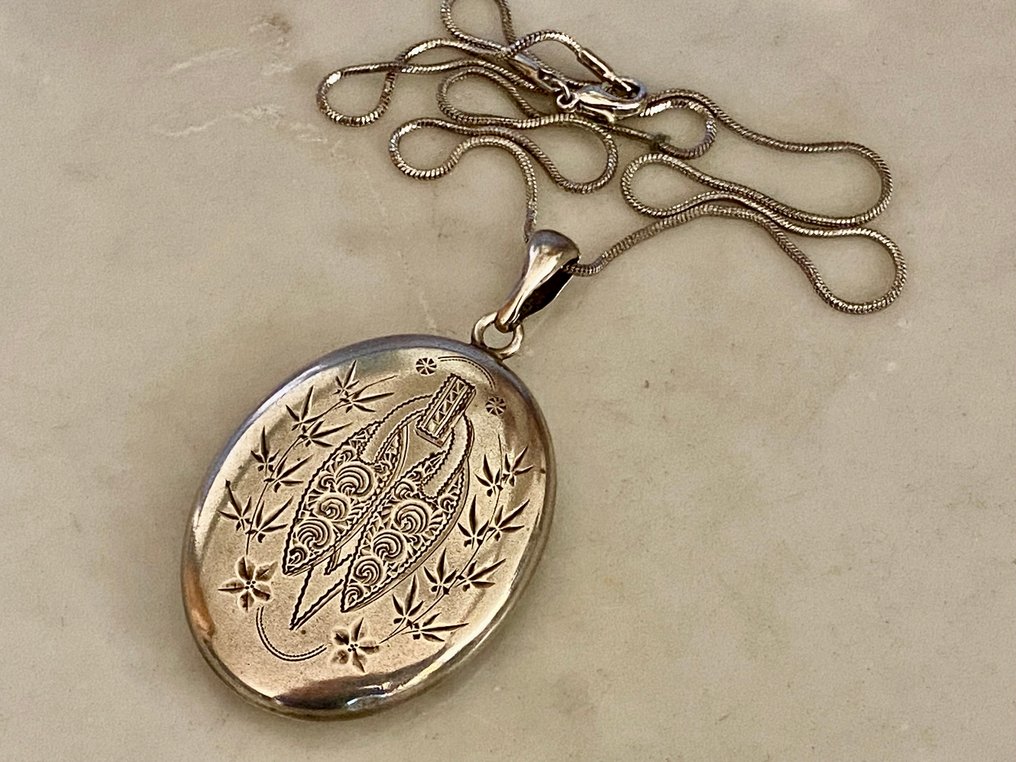 Fără preț de rezervă - Colier cu pandantiv Argint #1.0