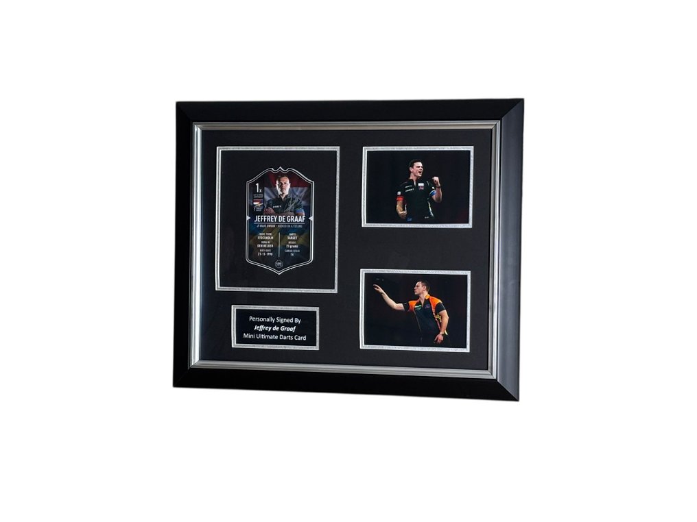 PDC World Darts Championship - Jeffrey de Graaf - 签名终极卡 - 装裱拼贴画 - 无 rp 价格！！  #3.2