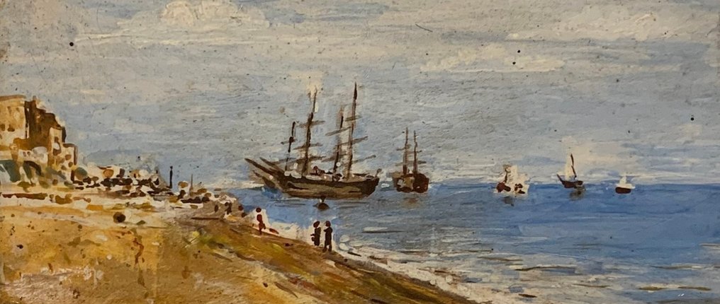 Ιταλική σχολή (XIX) - Scena marinara #1.0