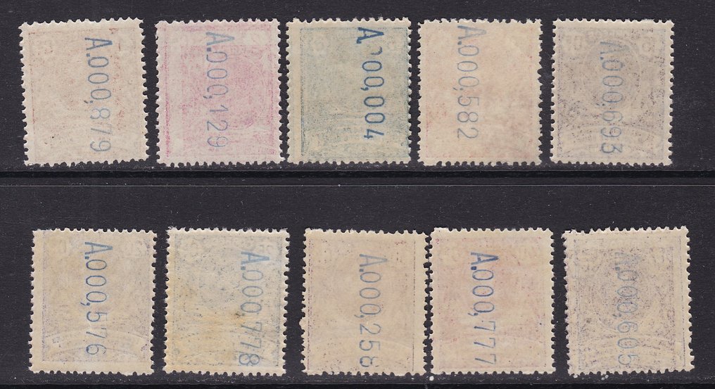 班牙畿內亞 1909 - 阿方索十三世 - Edifil 59/71 - 完整系列 - MNH #3.2