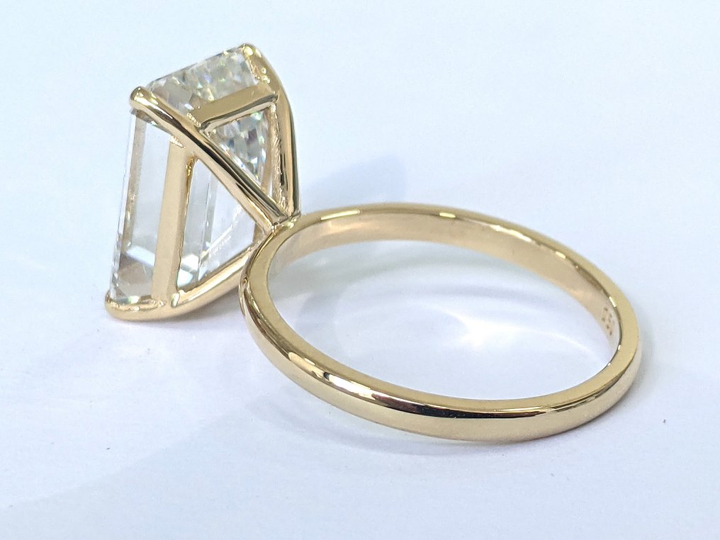 沒有保留價 - 訂婚戒指 - 18 克拉 黃金 -  10.01ct. tw. 鉆石 (實驗室培育) - F VVS2 IGI 认证 #2.1