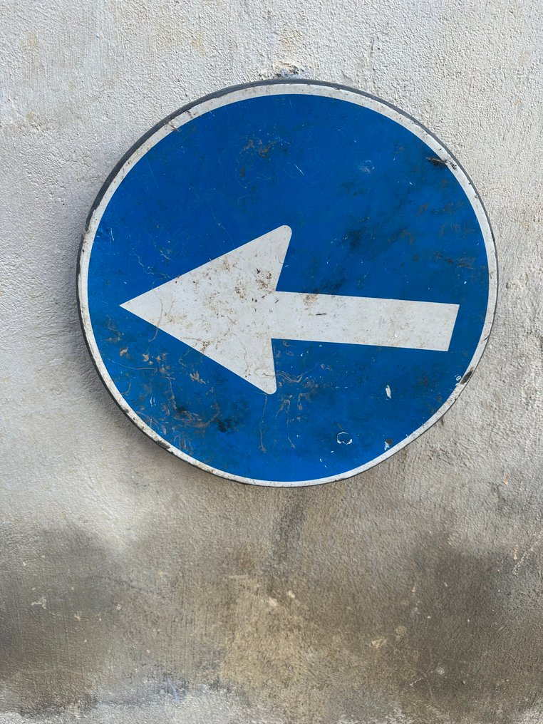 Señal de obligación de girar a la derecha. - Señal de tráfico - Aluminio, Plástico #2.1