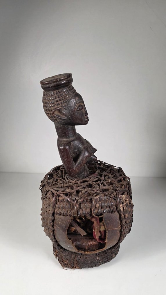 Relicário de madeira - Taboa - Congo RDC  (Sem preço de reserva) #1.0