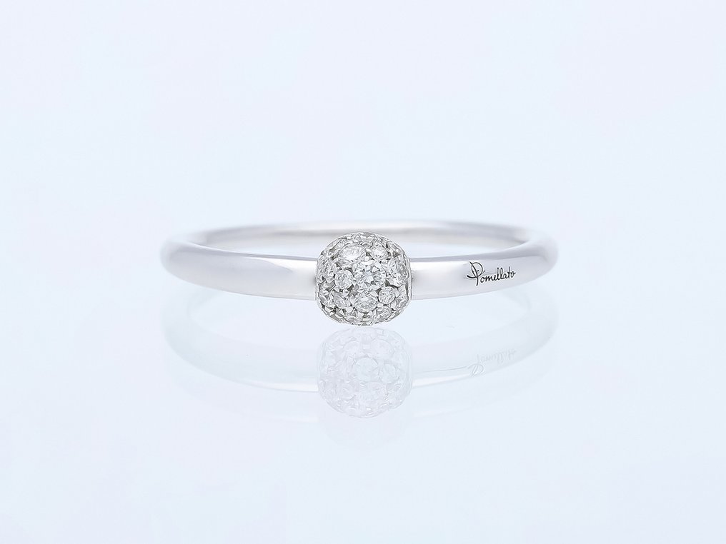 Pomellato - Δαχτυλίδι - Mama Non Mama - 18 καράτια Λευκός χρυσός Διαμάντι (Φυσικό)  - Πρωτότυπο πιστοποιητικό #1.0