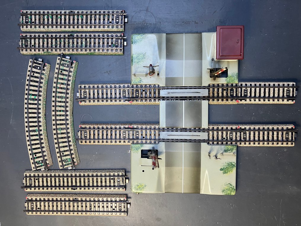 Märklin H0 - 7192, 7193, 5115, 5116 - Model train attachment (8) - Fully automatic double-track level crossing #4.3