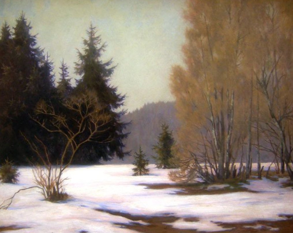 Hedwig Schauenstein-Indra (1896-1988) - Winter in the forest #1.0