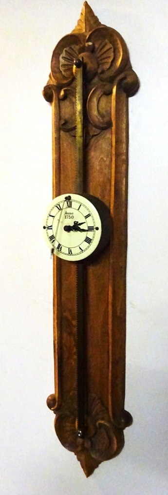 Såg klocka - Vintage Trä, Mässing, Emalj - 1950-1960 - Sågklocka #3.2