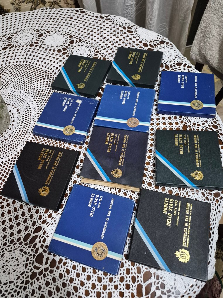 Σαν Μαρίνο. Serie divisionale 1970-1980 (10 set)  (χωρίς τιμή ασφαλείας) #1.0